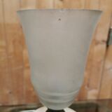 Lampe design art deco céramique signée craquelé 30's