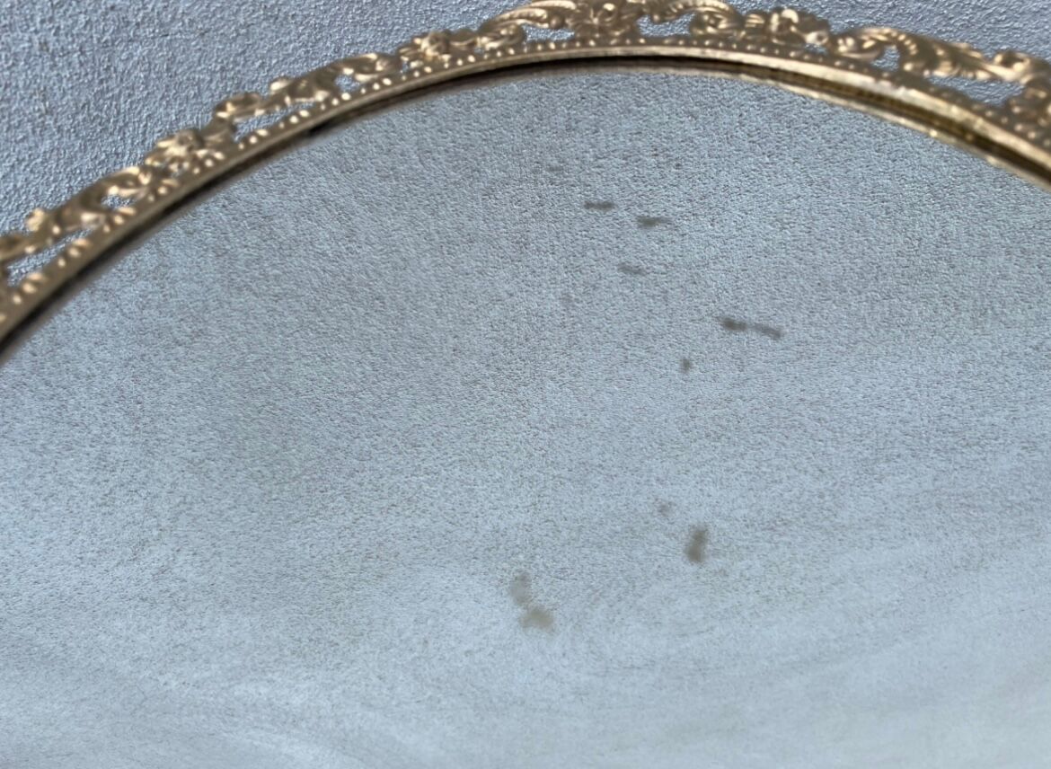 Golden mirror 21x50cm