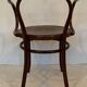 Fauteuil de bureau en bois courbé J.J  Kohn