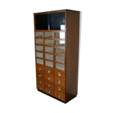 Vintage oak haberdashery shop furniture, Netherlands, 1930s