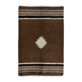 Vintage Mohair Kilim Rug. Handwoven Blanket. Turkish Sofa Throw. Brown Bed Cover