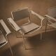 Set 4 fauteuils Bauhaus G.Belotti