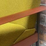 Scandinavian daybed sofa from the 60s Danish design convertible teak