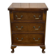 English walnut chest of drawers with drop-down top, 1950s work