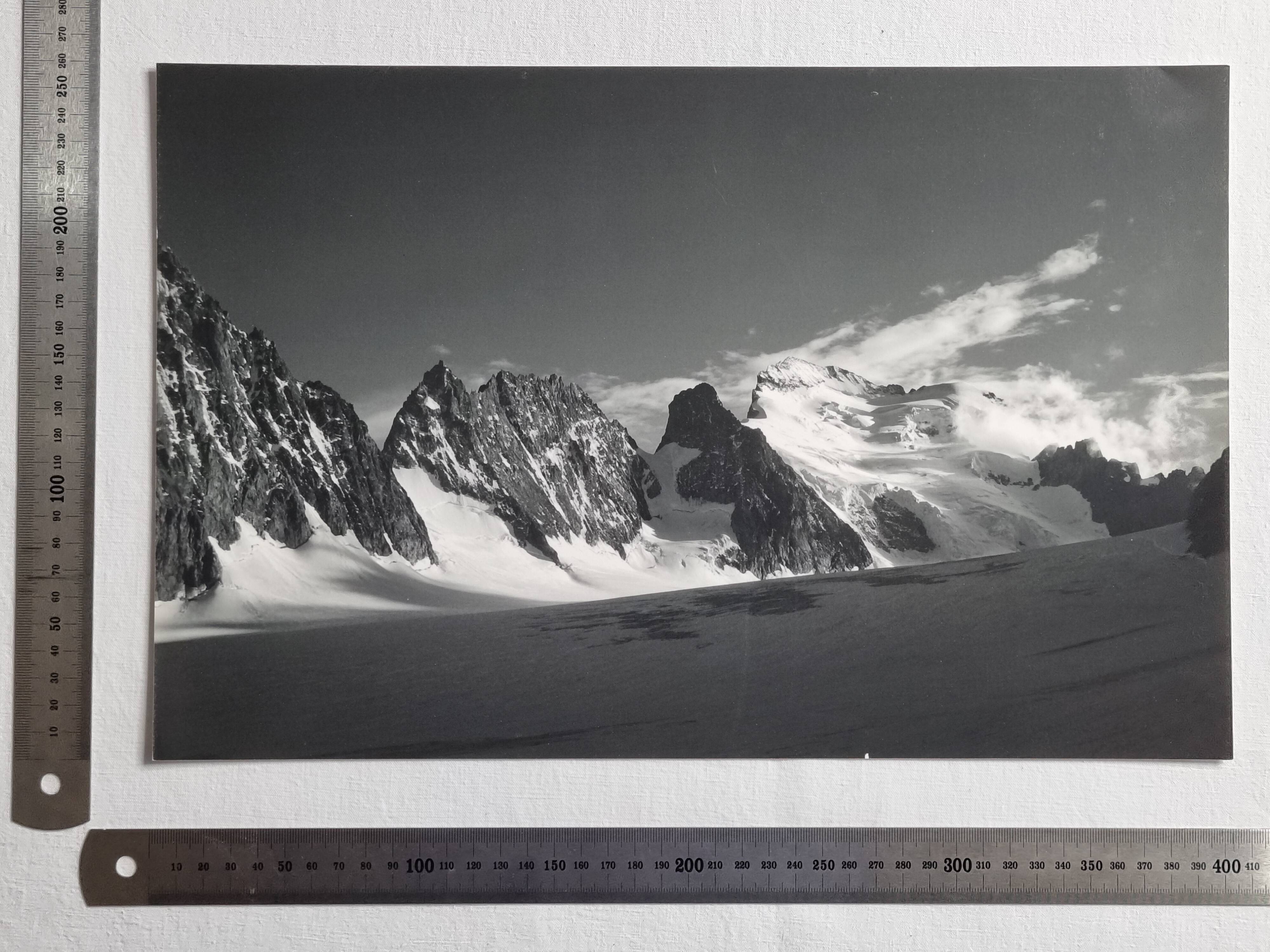 Barre des Écrins photograph, vintage silver print, 40 x 25 cm