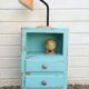 Blue bedside