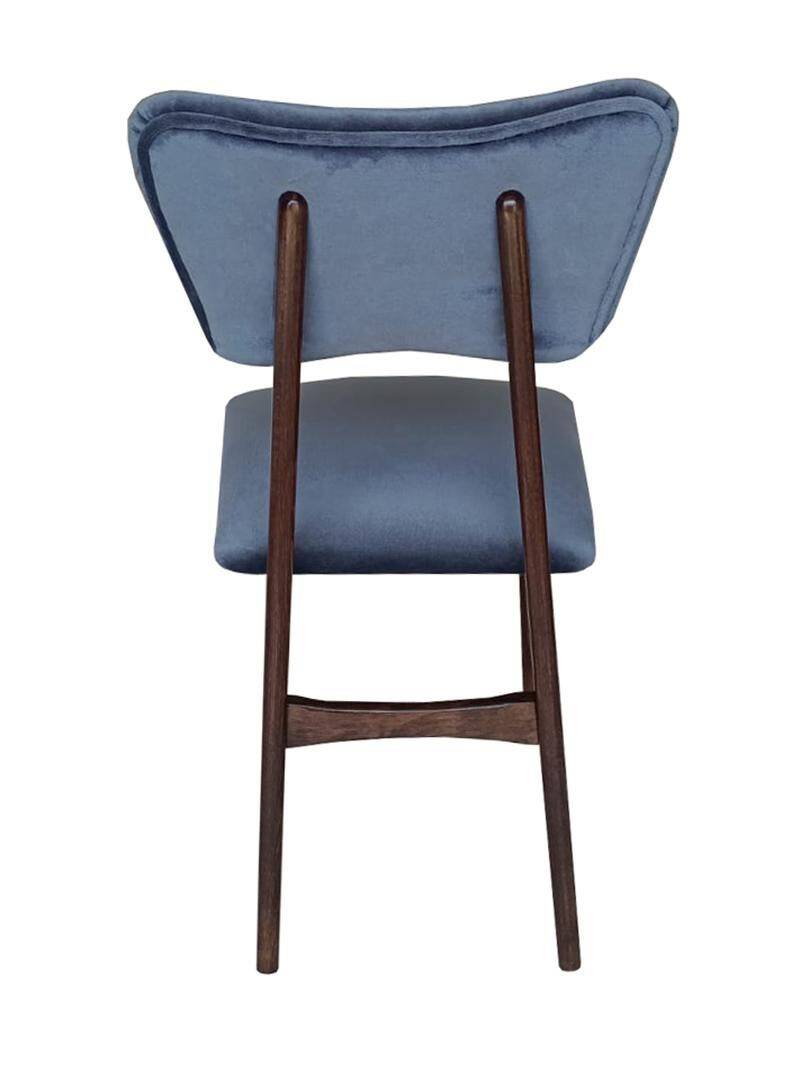 Mid-Century Butterfly Chair in navy grey fabric and walnut wood, Europe, 1960.