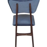 Mid-Century Butterfly Chair in navy grey fabric and walnut wood, Europe, 1960.