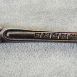 12 sugar spoons Saint Medard silver metal