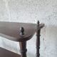 Vintage turned wood wall shelf