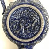 PITCHER Ewer in Stoneware from WESTERLAND, Germany, medallions and sculptures