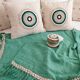 Housse de coussin Aussa avec deco en coquillages