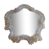 Venetian mirror in the shape of a flower. Evening to hang, or to put down?