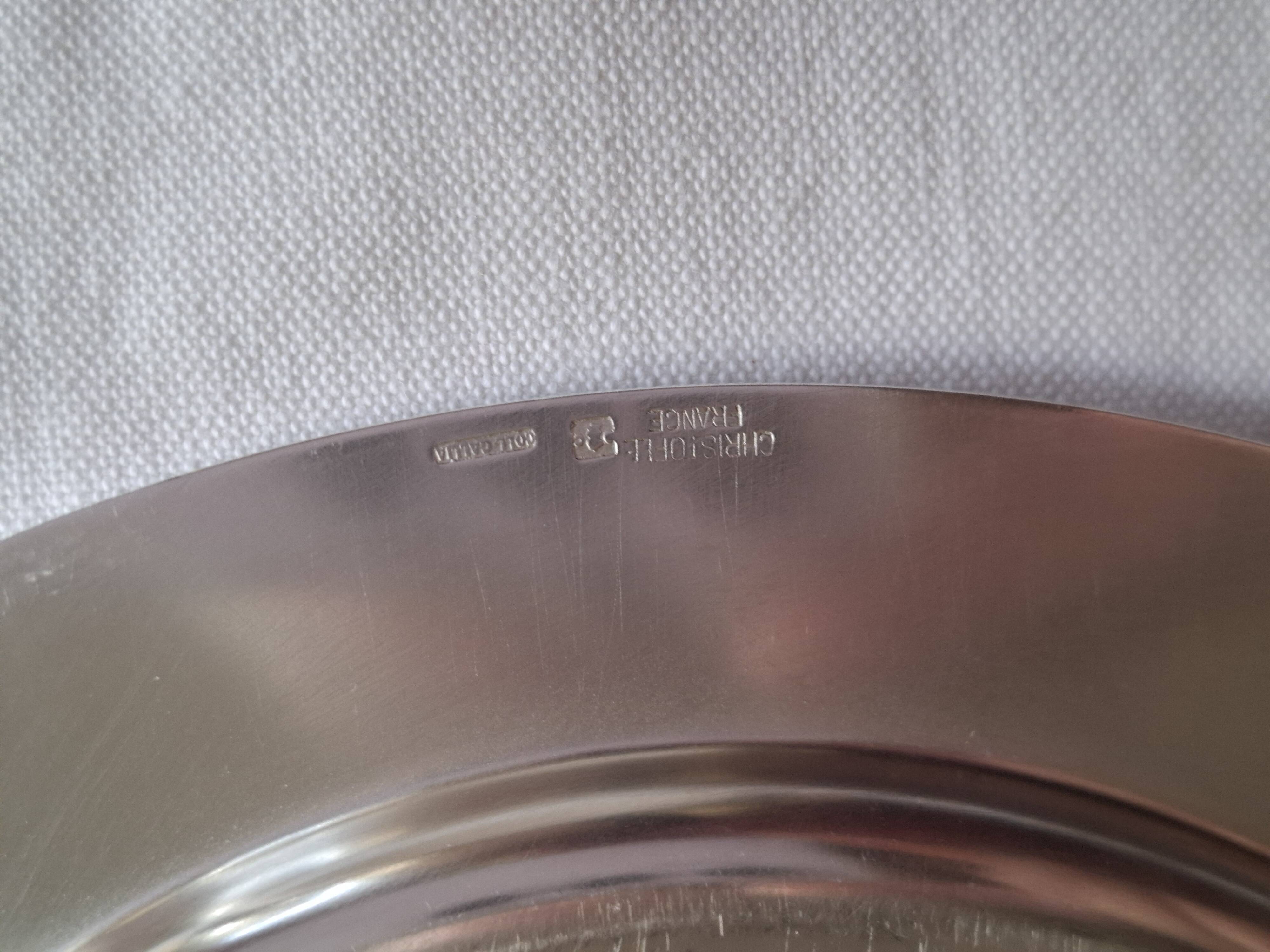 6 Christofle Gallia silver-plated bread plates