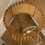 Rattan tripod lamp 1950 H47