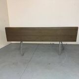 Banc Moderniste en Bois et Acier par Dom Hans van der Laan, 1965