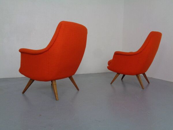 Fauteuil organique par Walter Knoll pour Antimott, Allemagne, années 1950.
