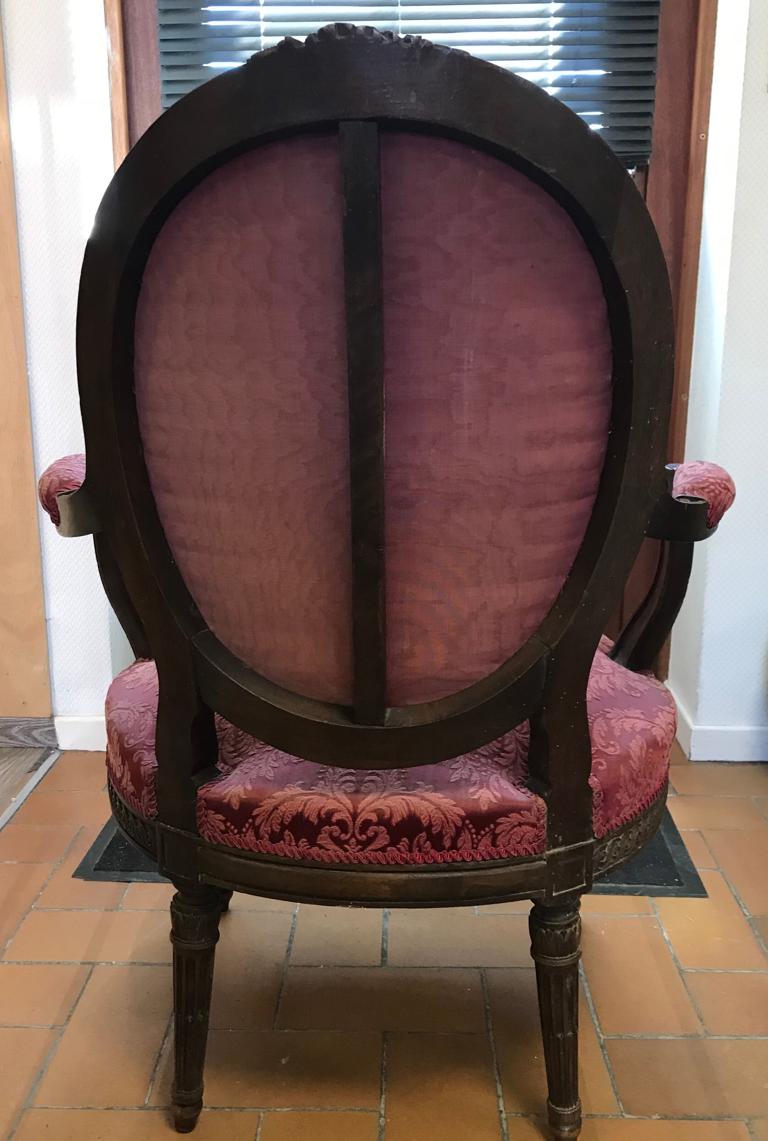 Duo of old armchairs