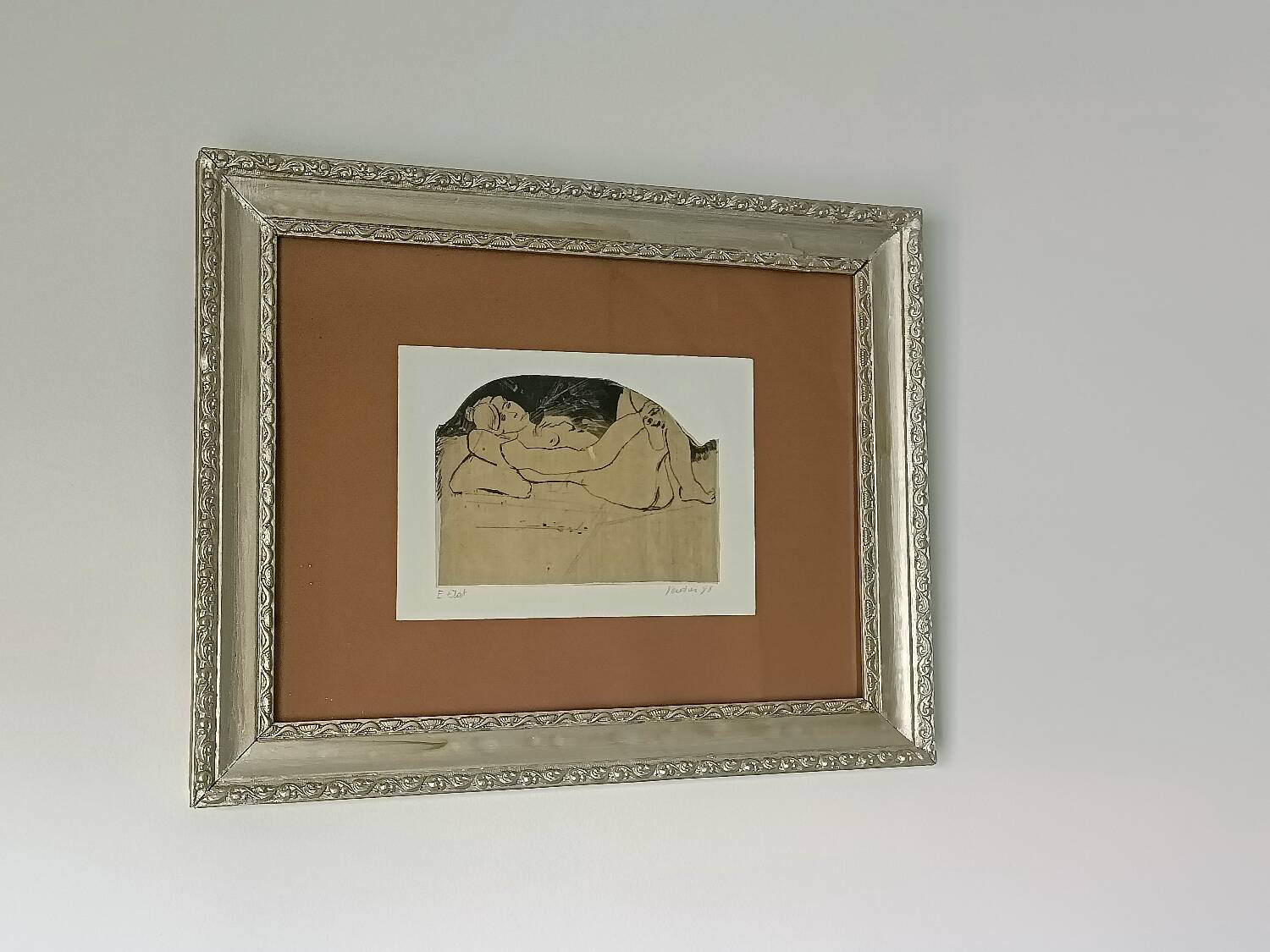 Engraving, nude, François Verdier