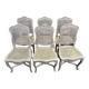 Suite de 6 chaises cannées de style Louis XV - Régence