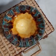 Mustard yellow ceramic 70s