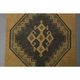 Vintage Turkish Hand-Knotted Wool Cotton Brass Runner Rug 95x432