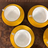 Set de 6 tasses porcelaine de  Limoges  T&V "Perrier Fils"