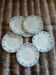 7 antique dessert plates in ironstone