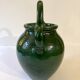 Emerald green glazed terracotta goat jug