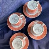 Tasses et sous-tasses à café Villeroy et Boch modèle Siena