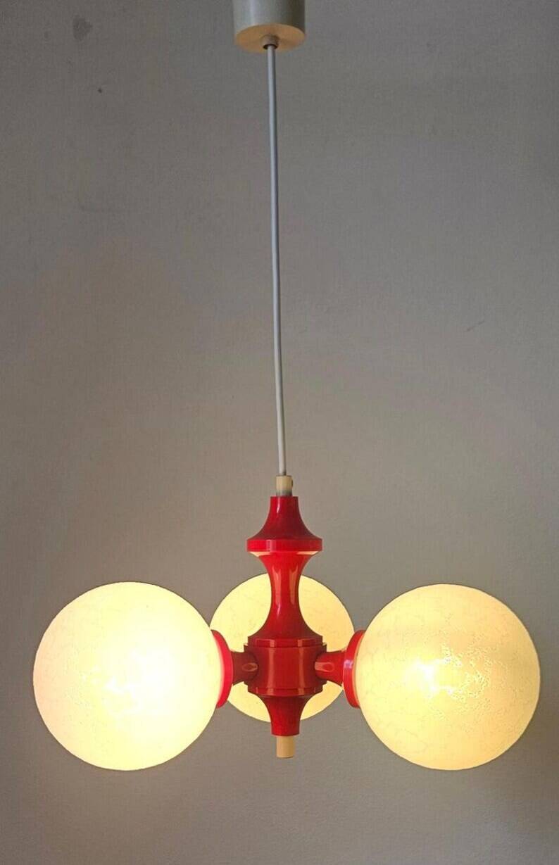 Rare Midcentury Chandelier or Pendant Sputnik, Richard Essig, Germany, 1970s