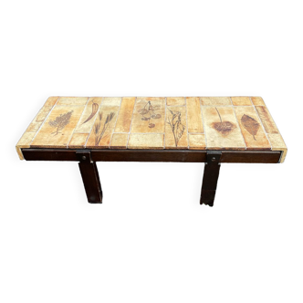 Table basse céramique vallauris vintage Design Roger Capron