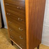 Commode rétro vintage en teck du milieu du siècle par Beeanese – 1960 Élégante