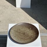 Indonesian green ceramic dish D:26.5