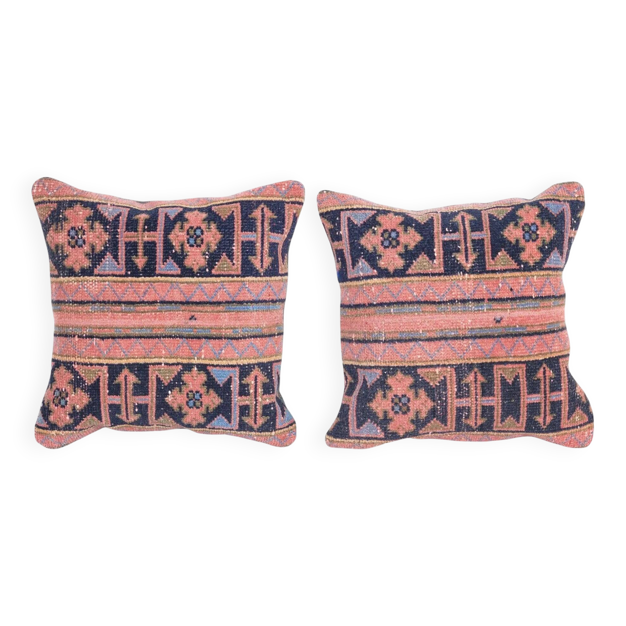 Set of 2 vintage Turkish cushion covers 51x51 cm