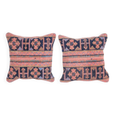 Set of 2 vintage Turkish cushion covers 51x51 cm