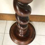 Side table in walnut turned 50s