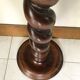 Side table in walnut turned 50s