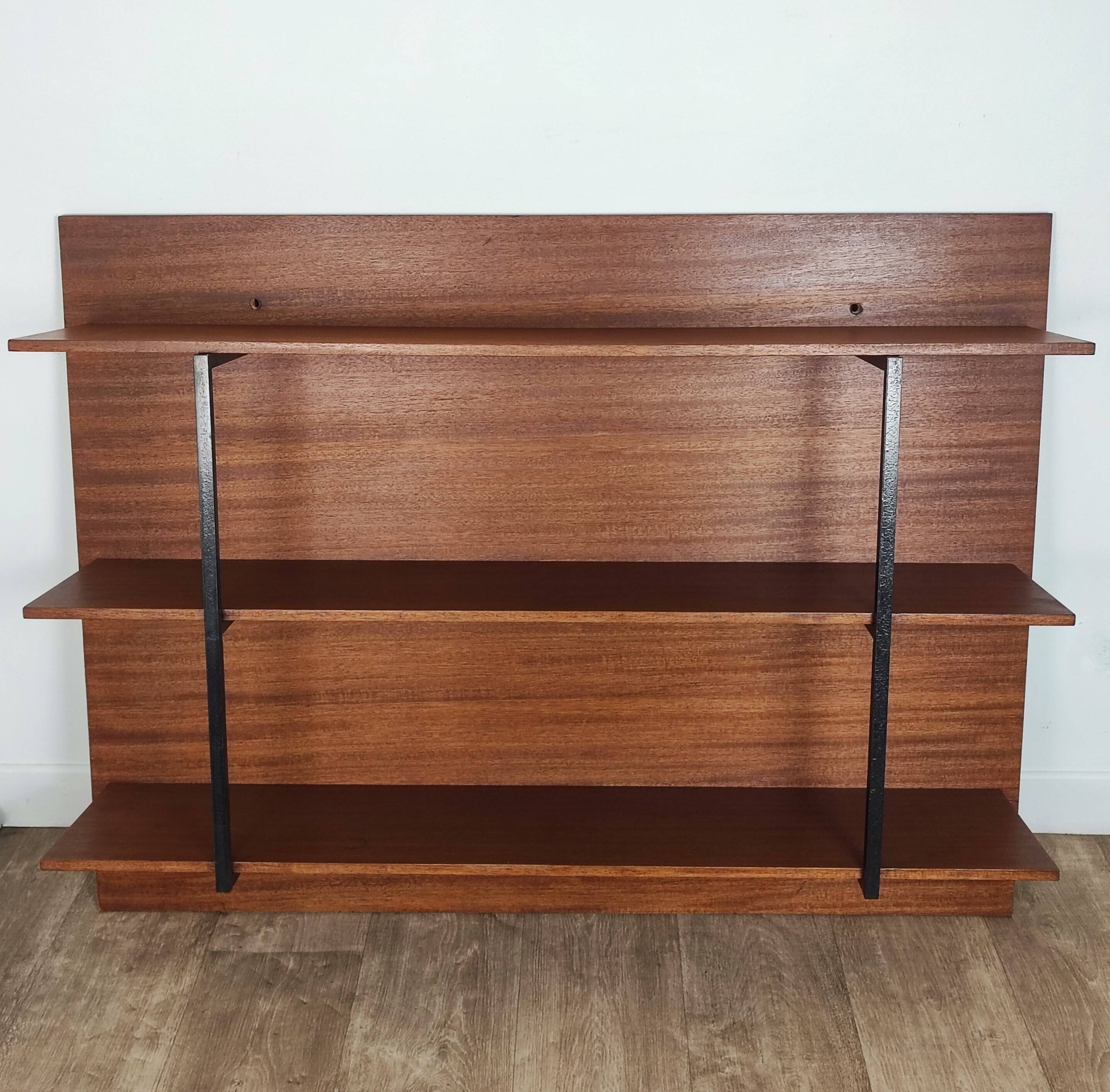 60s wall bookcase shelf