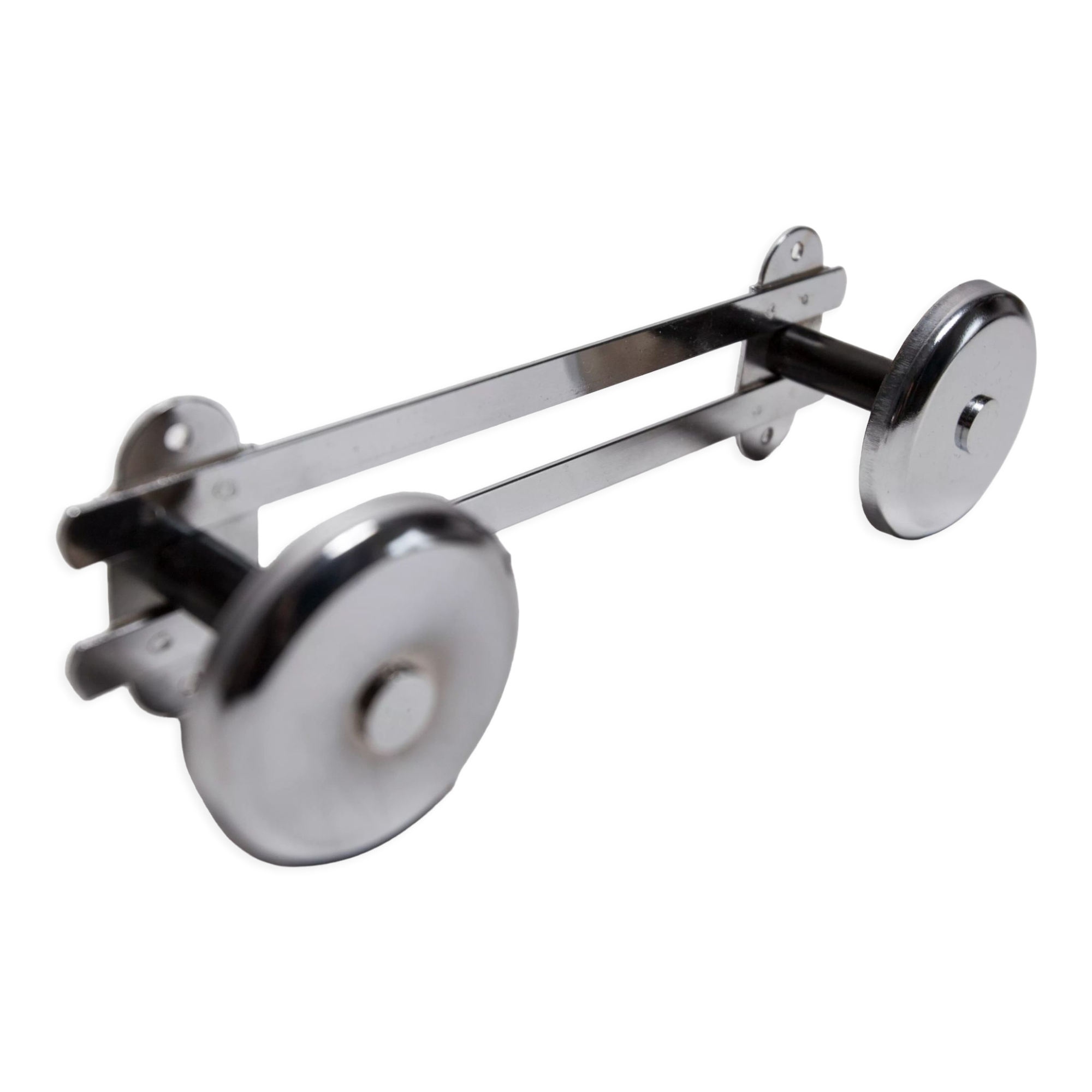 Wall coat rack double hook chrome 1960