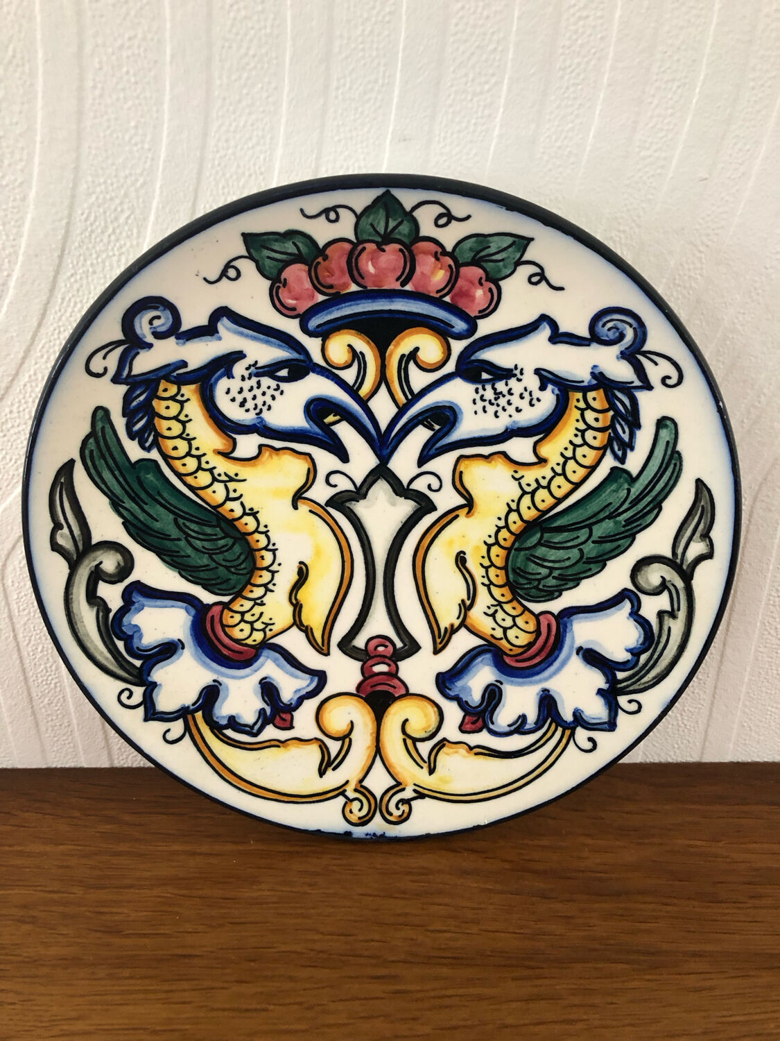 Decorative ceramic plate Pascual Zorrilla