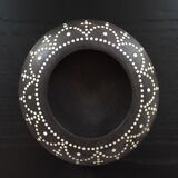 Black wood and mother-of-pearl pocket emptier