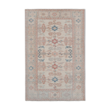 Vintage turkish kars rug with romantic mid-century modern style 5'8" x 8'6"