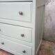 Commode asymétrique vintage vert lichen