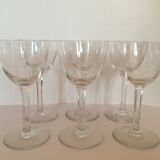 Ensemble de 6 verres en cristal