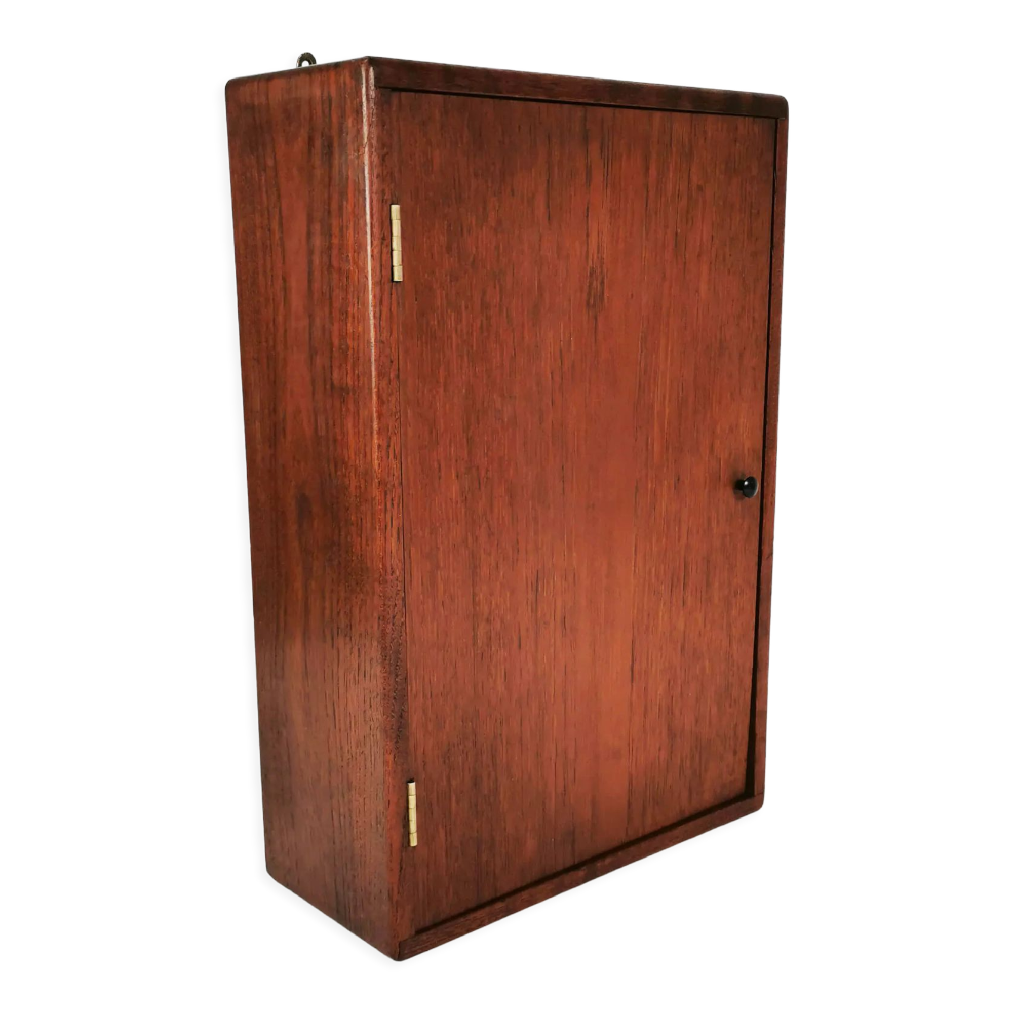 Minimalist teak wall cabinet, Denmark, 1960s