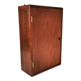 Minimalist teak wall cabinet, Denmark, 1960s