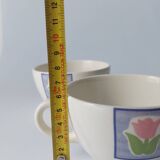 2 vintage tulip cups