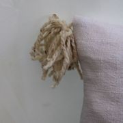 Linen and cotton cushion