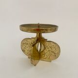 Brutalist bronze candleholder, 1970s